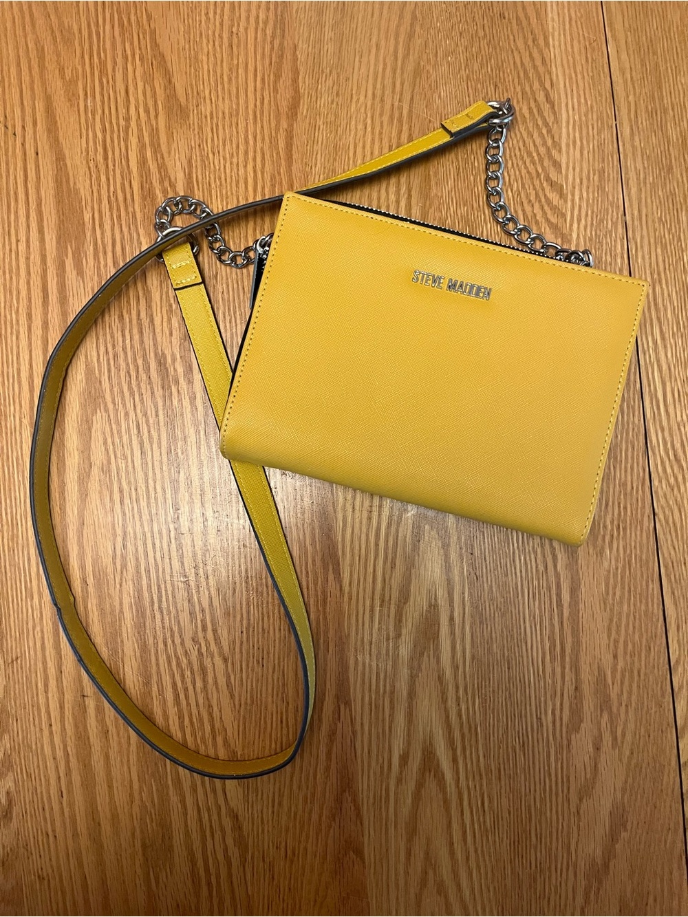 Steve Madden Bright Yellow Chain Strap Crossbody